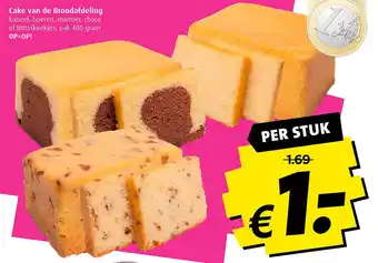 Boni Cake van de Broodafdeling aanbieding