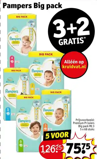 Kruidvat Pampers big pack aanbieding