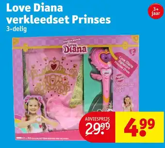 Kruidvat Love diana verkleedset prinses aanbieding