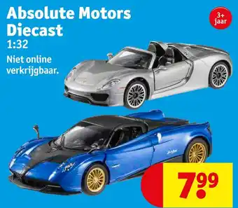 Kruidvat Absolute motors diecast aanbieding