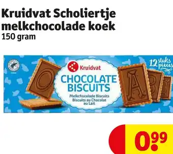 Kruidvat Kruidvat scholiertje melkchocolade koek aanbieding