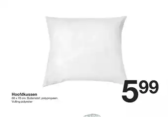 Zeeman Hoofdkussen aanbieding
