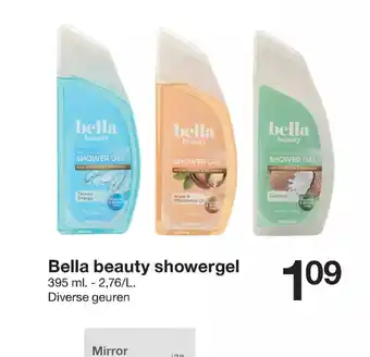 Zeeman Bella beauty showergel aanbieding