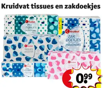 Kruidvat Kruidvat tissues en zakdoekjes aanbieding