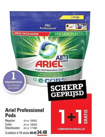 De Kweker Ariel professional pods aanbieding