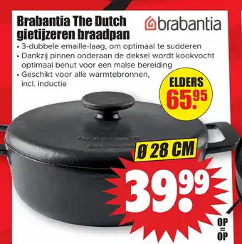 Dirk Brabantia the dutch gietijzeren braadpan Ø 28cm aanbieding