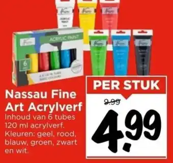 Vomar Voordeelmarkt Nassau fine art acrylverf per stuk aanbieding