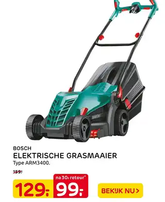 Praxis Bosch Elektrische Grasmaaier Type Arm3400 aanbieding