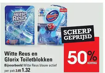 De Kweker Witte reus en glorix toiletblokken aanbieding