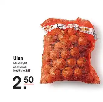 De Kweker Uien aanbieding