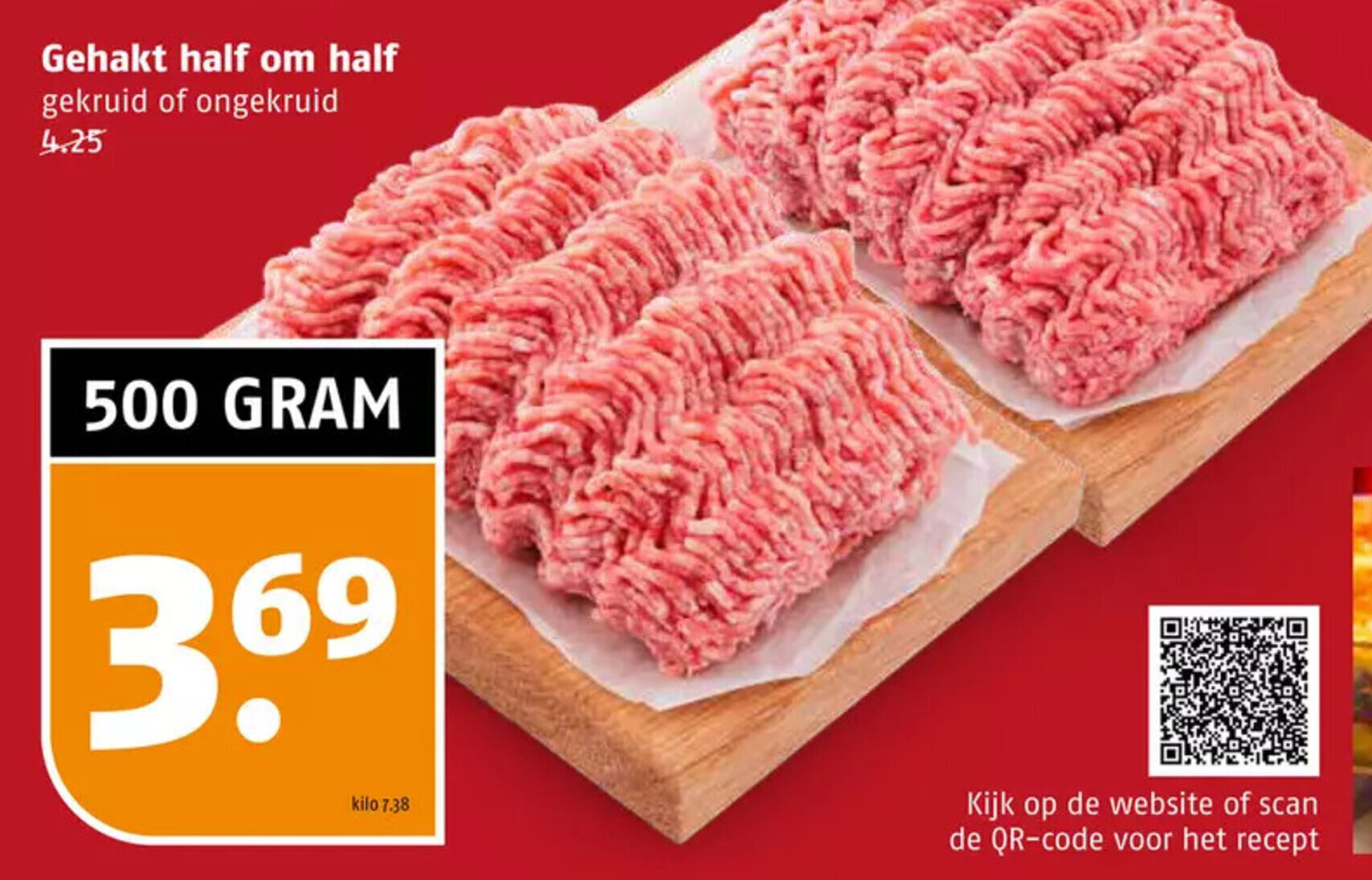 Gehakt half om half aanbieding bij Poiesz