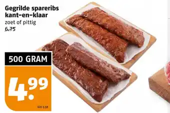 Poiesz Gegrilde spareribs kant-en-klaar 500 gram aanbieding