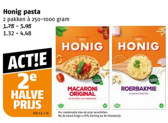 Poiesz Honig pasta aanbieding