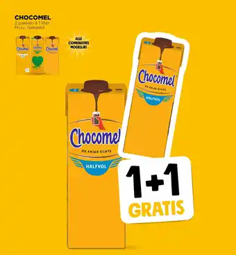 Jumbo Chocomel1 liter 1+1 gratis aanbieding