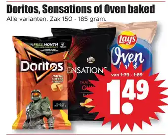 Dirk Doritos, sensations of oven baked aanbieding