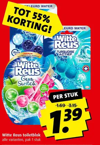 Boni Witte Reus toiletblok pak 1 stuk aanbieding