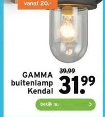 GAMMA Gamma buitenlamp kendal aanbieding