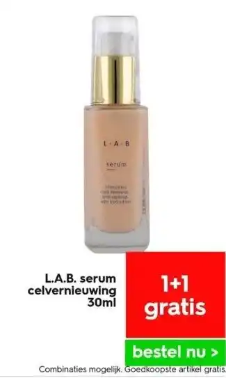 HEMA L.a.b. serum celvernieuwing 30ml aanbieding