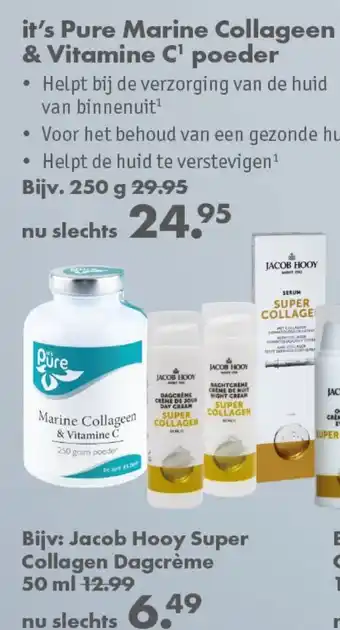 Gezond & Wel It's pure marine collageen & vitamine c¹ poeder aanbieding