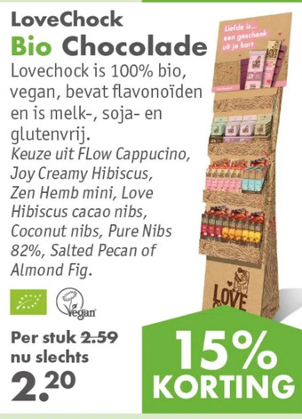 Gezond & Wel Lovechock bio chocolade aanbieding