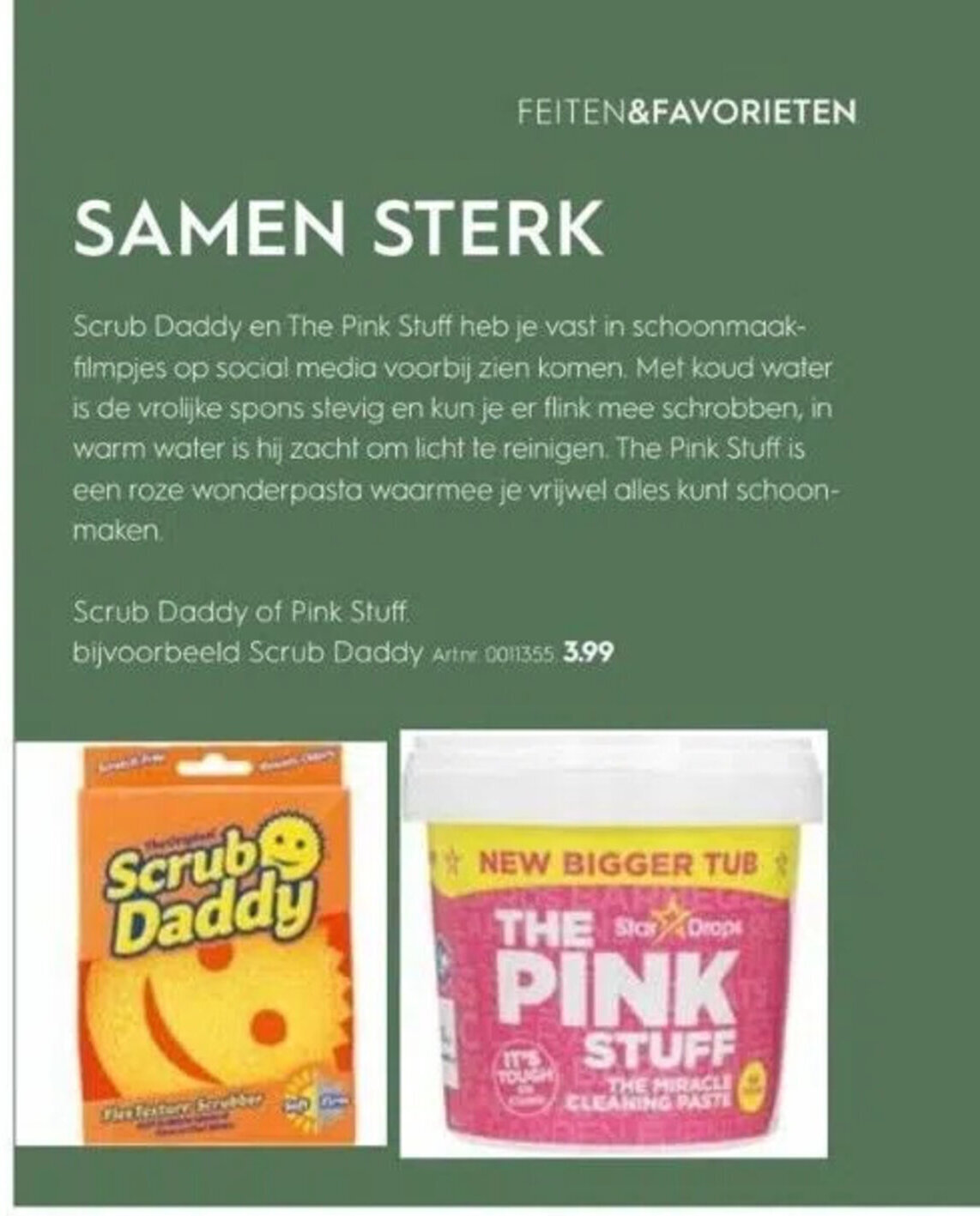 Blokker Scrub daddy of pink stuff Scrub Daddy Art nr. 0011355 aanbieding