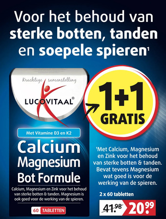 Lucovitaal Calcium magnesium bot formule aanbieding
