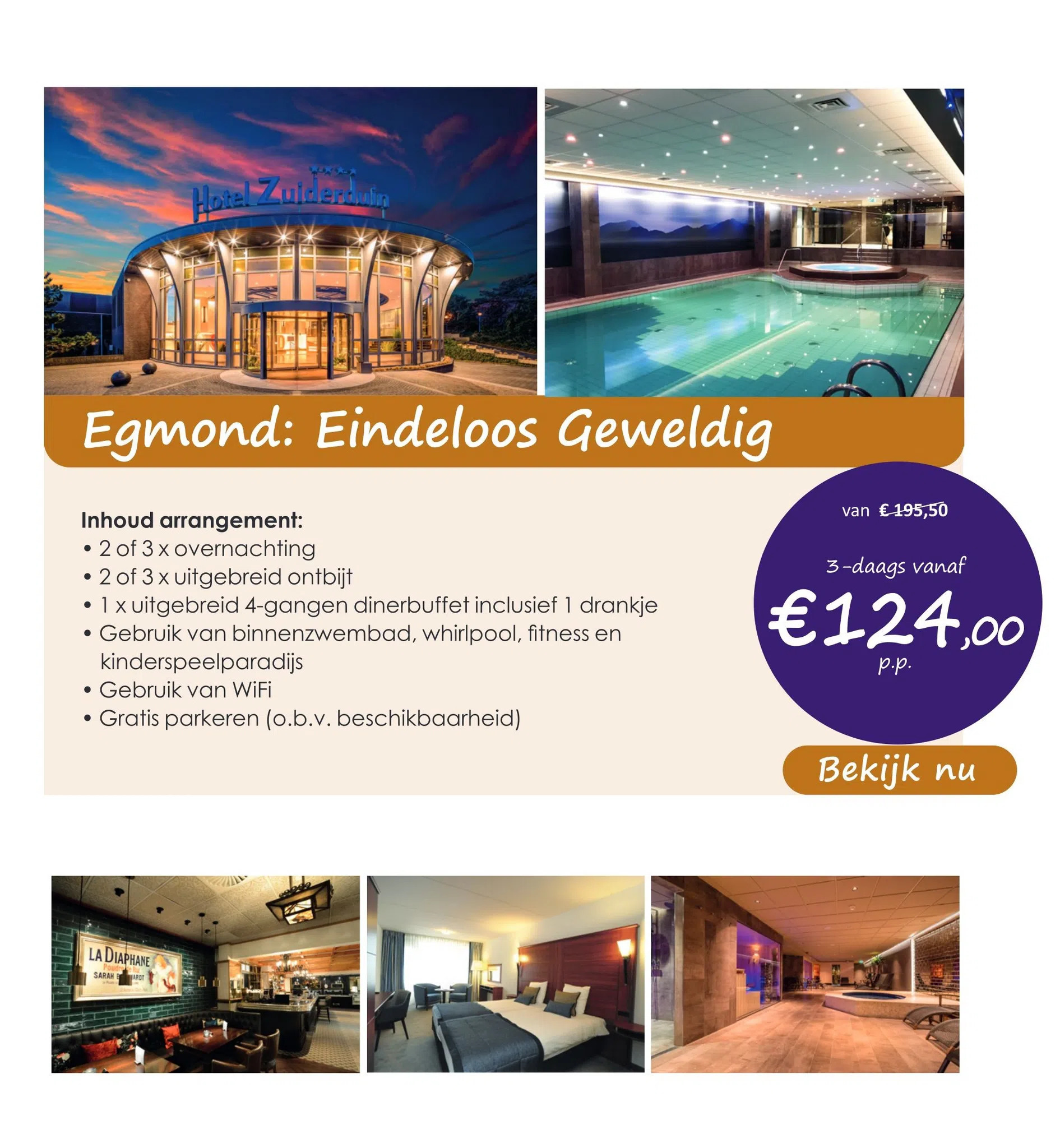 Marrea Hotelarrangementen Egmond: eindeloos geweldig aanbieding