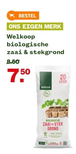 Welkoop Welkoop biologische zaai & stekgrond aanbieding