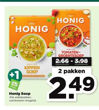 PLUS Honig soep aanbieding