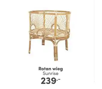 Baby & Tiener Rotan wieg aanbieding