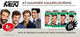 Trekpleister Just for men aanbieding