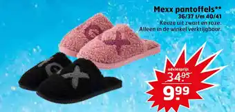 Trekpleister Mexx pantoffels** aanbieding