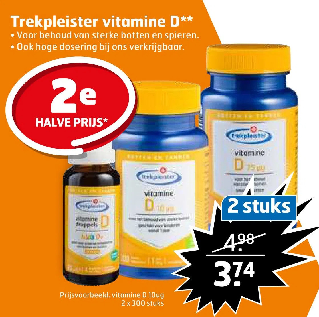 Trekpleister vitamine d** aanbieding bij Trekpleister