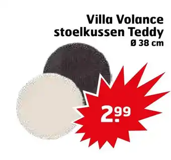 Trekpleister Villa volance stoelkussen teddy aanbieding