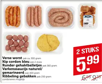 Coop Verse worst aanbieding