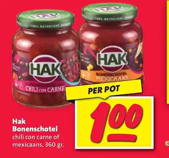 Nettorama Hak bonenschotel aanbieding