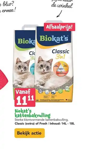 Discus Biokat's kattenbakvulling aanbieding