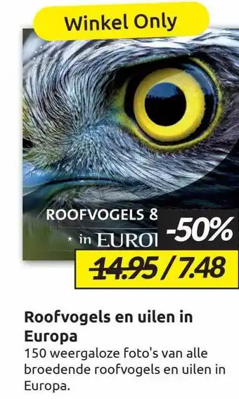 Boekenvoordeel Roodvogels en uilen in europa aanbieding