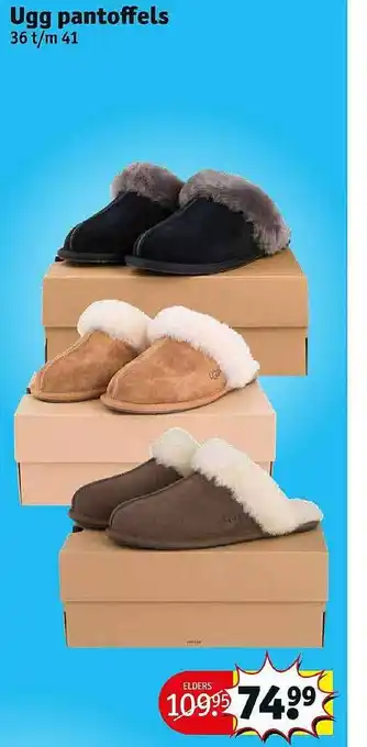 Kruidvat Ugg pantoffels aanbieding