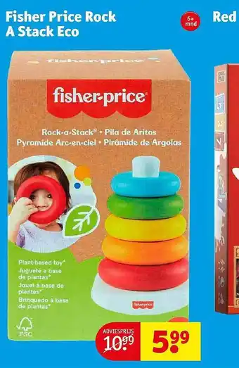 Kruidvat Fisher price rock a stack eco aanbieding