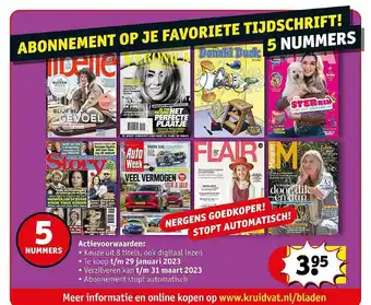 Kruidvat Abonnement op je favoriete tijdschrift! aanbieding