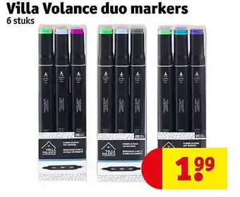 Kruidvat Villa volance duo markers aanbieding