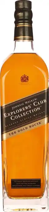 Drankdozijn Johnnie walker the gold route explorer's club collection 1ltr aanbieding