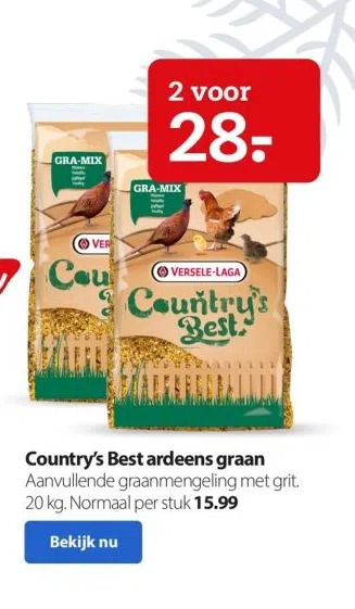 Boerenbond Country's best ardeens graan aanbieding