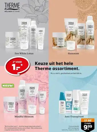 Trekpleister Therme assortiment aanbieding