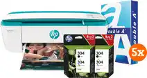 Coolblue Hp deskjet 3762 + 2 sets extra inkt + 2500 vellen a4 papier aanbieding