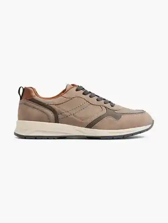 vanHaren Easy street taupe sneaker aanbieding