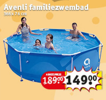 Kruidvat Avenli familiezwembad aanbieding