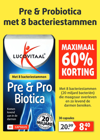 Lucovitaal Pre & Pro Biotica aanbieding