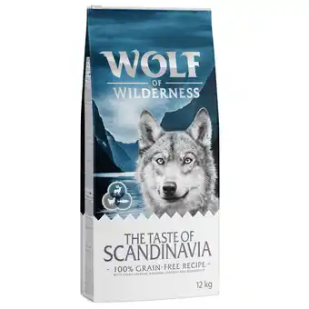 Zooplus Wolf of wilderness gemengd probeerpakket - adult mix: the taste of scandinavia (12 kg) + arctic spirit (rendier) (6 x 400 g) aanbieding